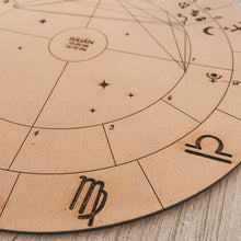 Cargar imagen en el visor de la galería, Carta astral en madera