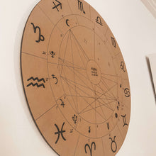 Cargar imagen en el visor de la galería, Carta astral en madera