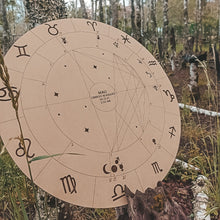Cargar imagen en el visor de la galería, Carta astral en madera
